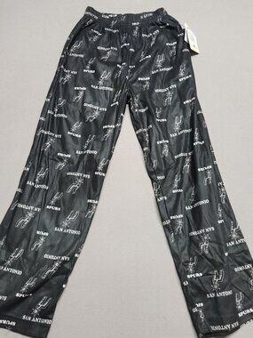 Nba San Antonio Spurs Youth M 10/12 Flame Resistant Sleep Pants Black 140